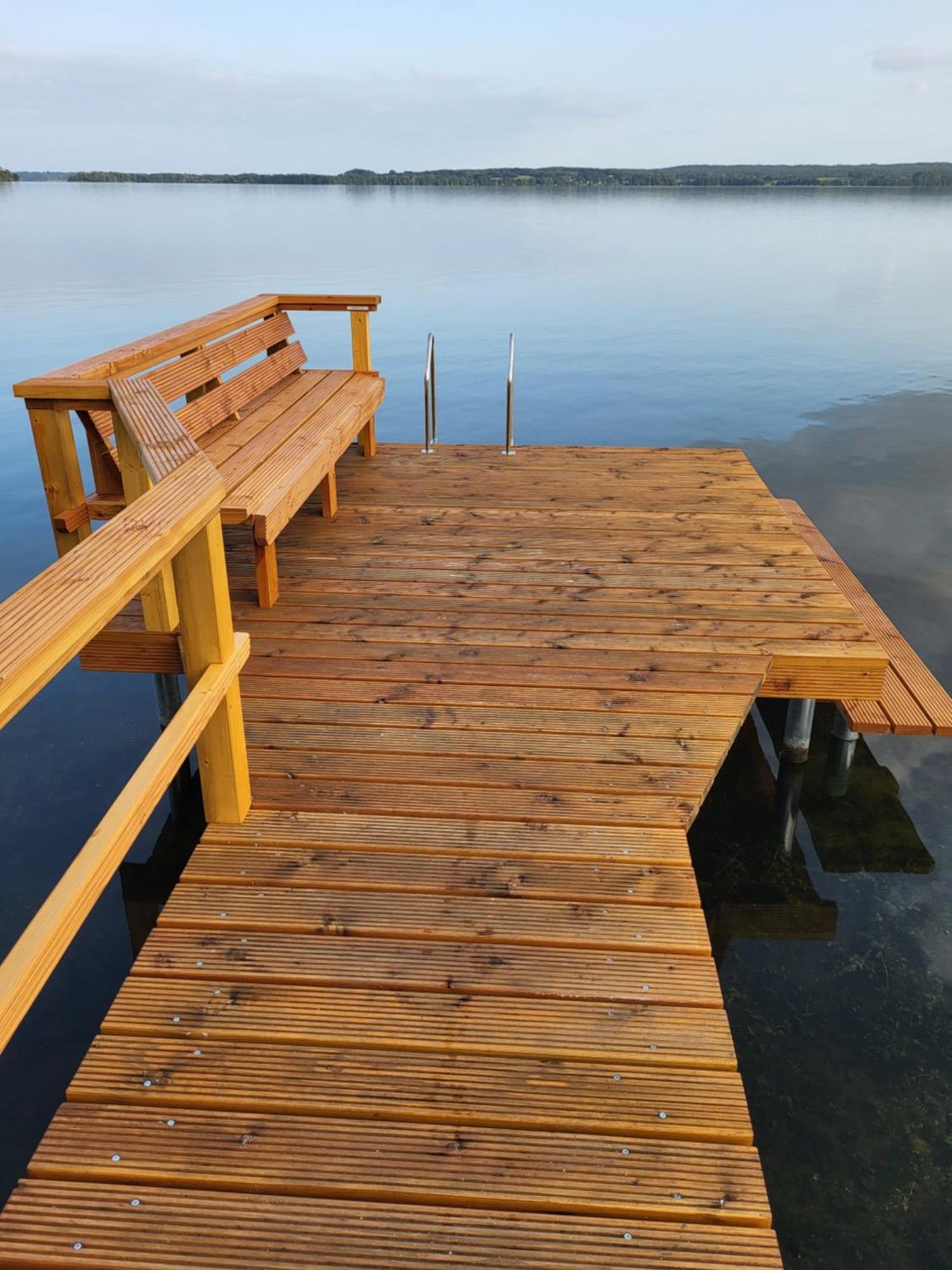 Ferienwohnung Am See Mit Terrasse 阿舍贝格 外观 照片